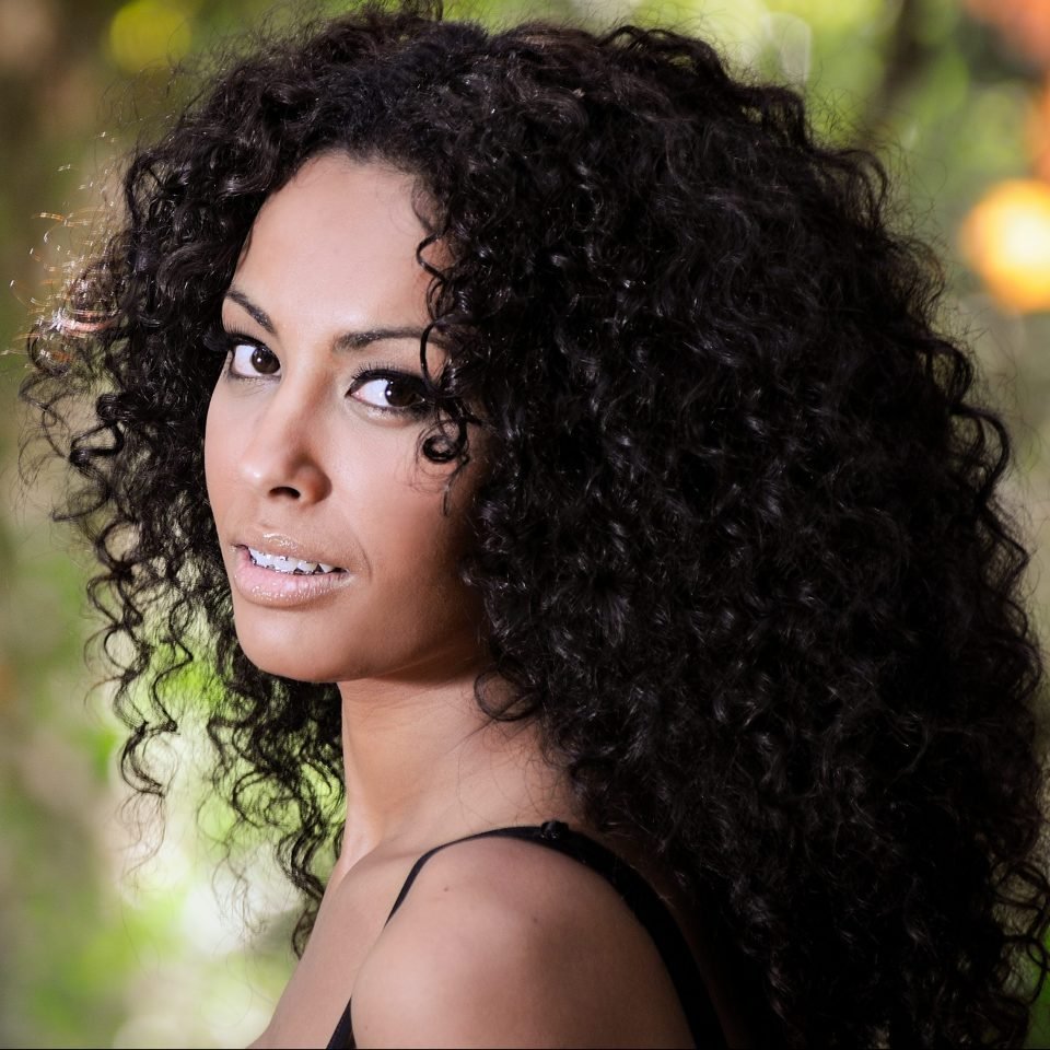 Elegant Ebony Indian Natural Curly 100% Virgin Remy Human 